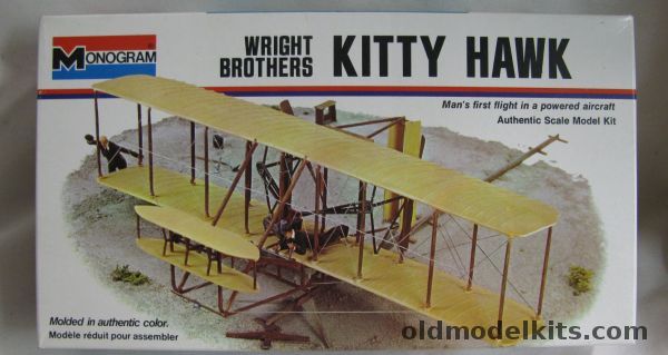 Monogram 1/40 Wright Brothers Flyer I (Kitty Hawk) - White Box Issue, 6824 plastic model kit